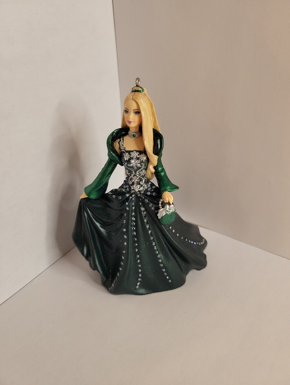 Barbie Elegant Green & Blonde Holiday Ornament, Collectible